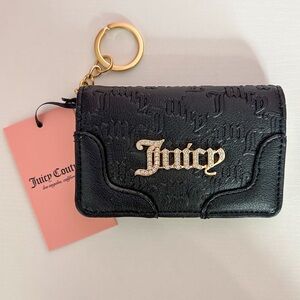 Juicy Couture Heartless Slim Elongated Bifold Liquorice.